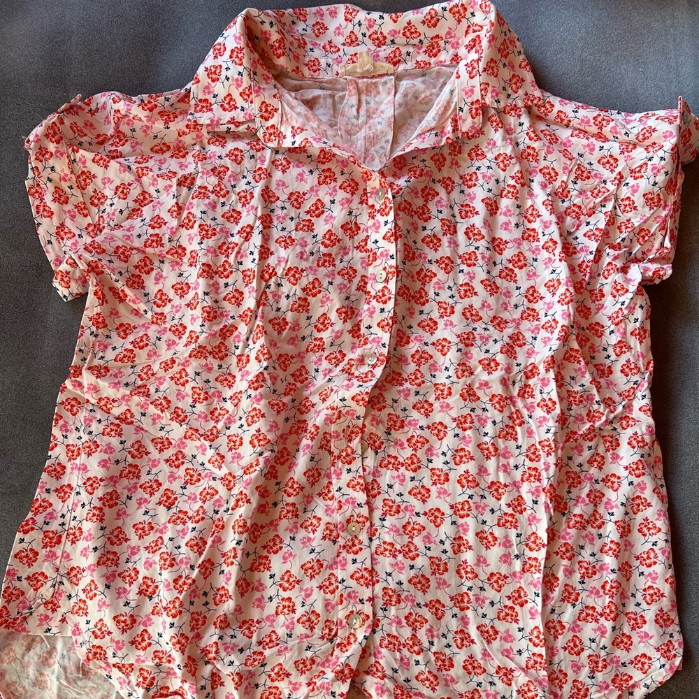 Jane and Delancey floral blouse size medium